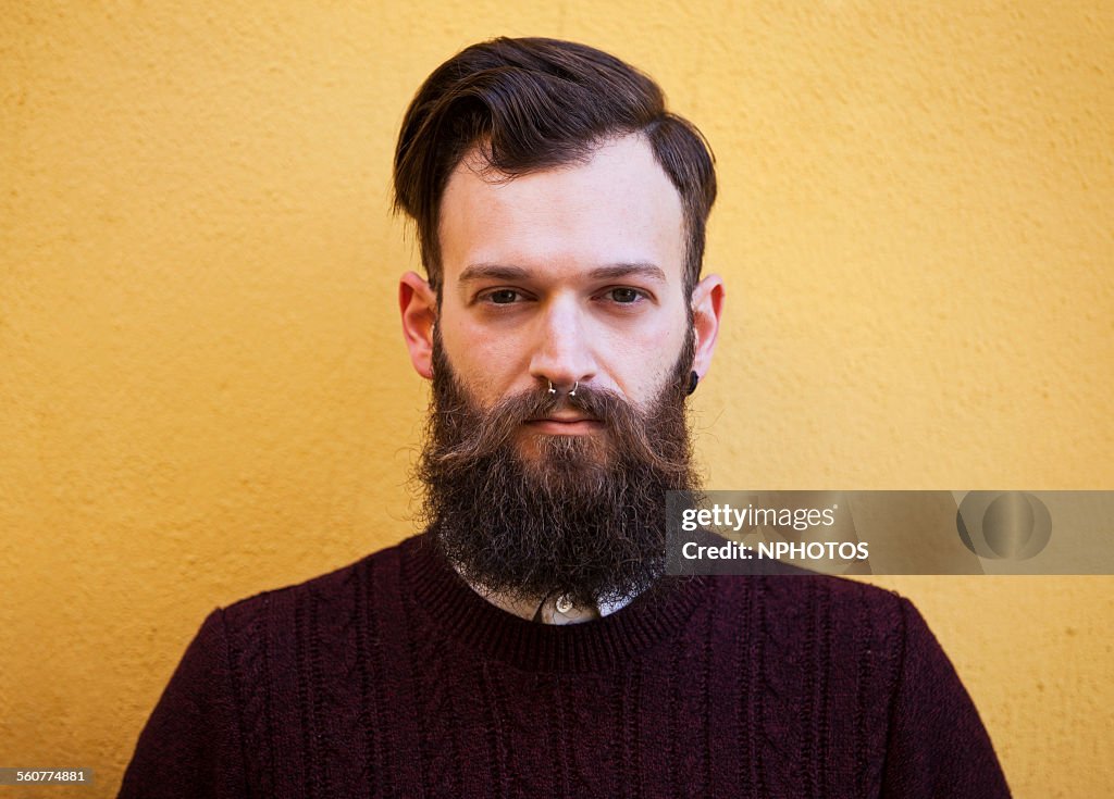 Hipster man with beard