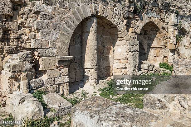 afendrika church, karpas peninsula, n cyprus - karpas stockfoto's en -beelden