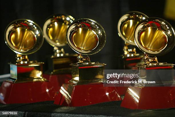 Detail of the Latin Grammy Awards in the press room at the 6th Annual Latin Grammy Awards at the Shrine Auditorium on November 3, 2005 in Los...