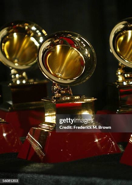 Detail of the Latin Grammy Awards in the press room at the 6th Annual Latin Grammy Awards at the Shrine Auditorium on November 3, 2005 in Los...