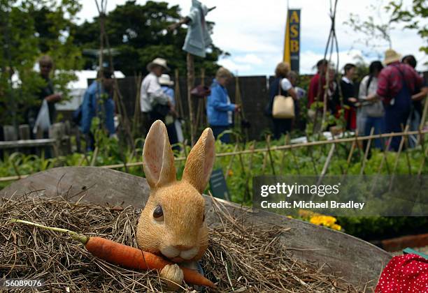 Peter Rabbit" at the Palmers Gardenworld and McGregors Horticulture's celebration of 100 years of Beatrix Potter's "Tale of Peter Rabbit" at this...