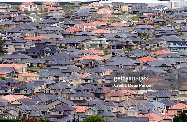 Condensed housing in the Dannemora, Botany Downs suburb in East Auckland. Modern homes like this have engulfed the area as new suberbs continue to...