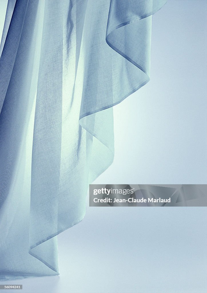 Draped chiffon