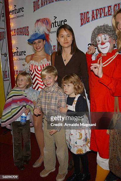 Woody Allen?s wife Soon-Yi Previn with her adopted child is seen at the opening of the Big Apple Circus Benefit in Lincoln Center on November 4, 2005...