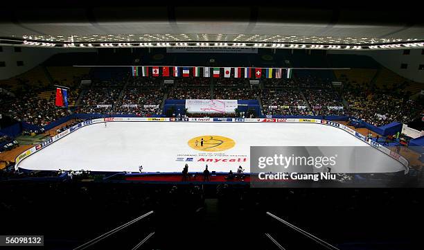 General view of the 2005 China Figure Skating Championship at Capital Gymnasium on November 5, 2005 in Beijing, China.