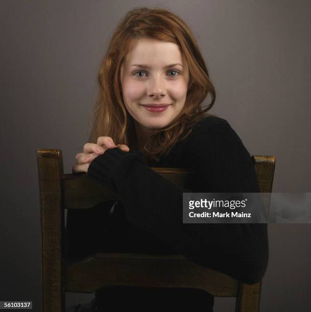 Actress Rachel Hurd-Wood poses at the Portrait Studio during the AFI Fest 2005 presented by Audi at the Arclight Theatre on November 5, 2005 in...