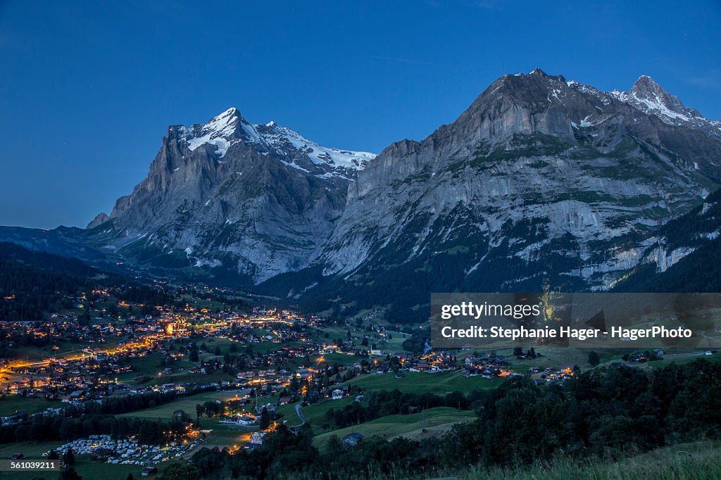 Grindelwald at night