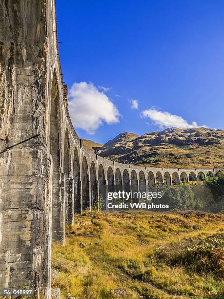 glenfinnan viaduct, lochaber, scotland - glenfinnan viaduct stock-fotos und bilder