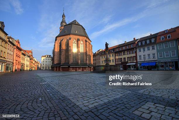 heidelberg marktplatz - marktplatz stock-fotos und bilder