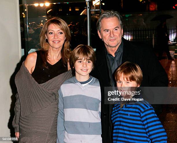 Visual effects artist Trevor Eve, his wife Sharon Maughan and their children arrive at the World Premiere of "Harry Potter And The Goblet Of Fire" at...