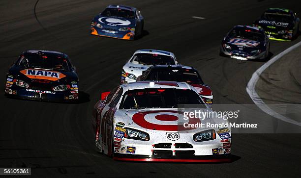 Casey Mears drives the Target Chip Ganassi Racing Dodge during the NASCAR Nextel Cup Series Dickies 500 on November 6, 2005 at Texas Motor Speedway...