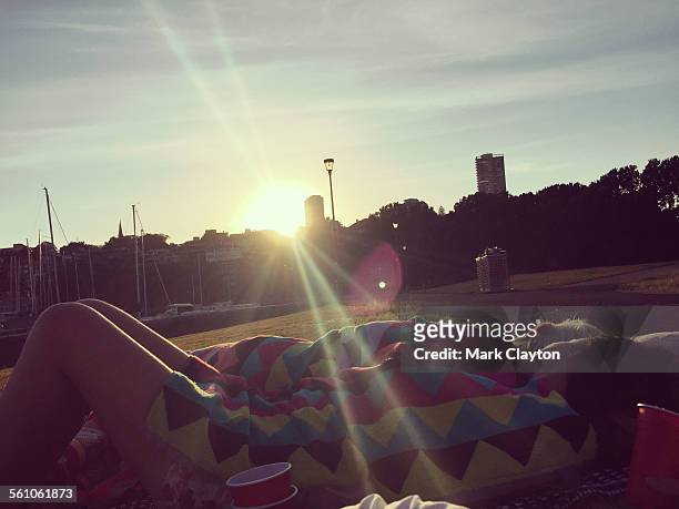 sunrise picnic - sydney dawn stock pictures, royalty-free photos & images