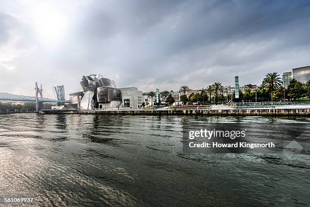 guggenheim museum and waterfront - bilbao spain stock pictures, royalty-free photos & images