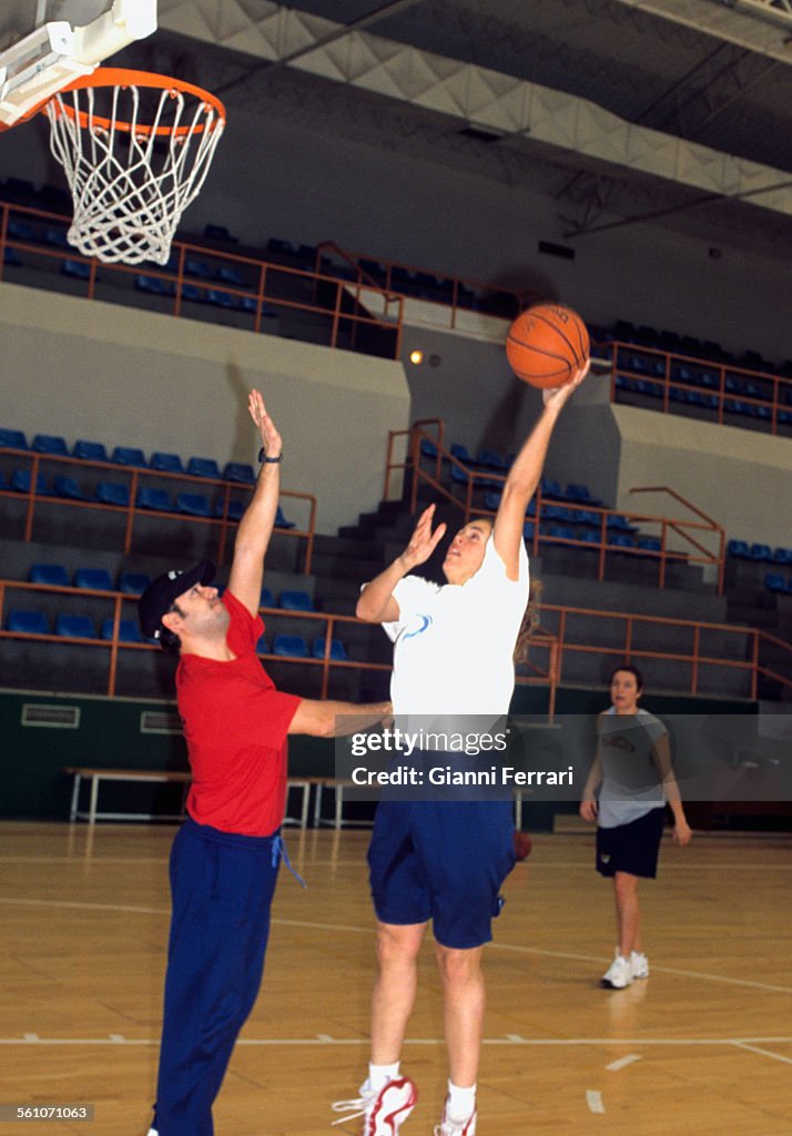 The Spanish Basketball Player Amaya Valdemoro, 1966, Salamanca,