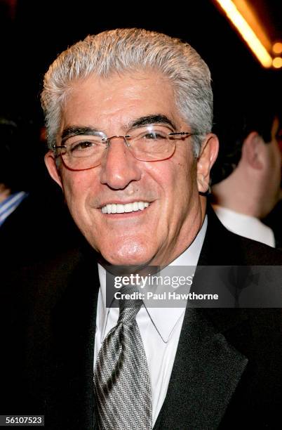 Actor Frank Vincent attends the play opening night of "Jersey Boys" at the August Wilson Theater November 6, 2005 in New York City.