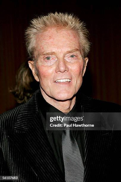 Lyricist Bob Crewe attends the play opening night of "Jersey Boys" after party at the Marriott Marquis November 6, 2005 in New York City.