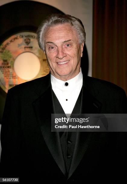 Singer Tommy DeVito attends the play opening night of "Jersey Boys" after party at the Marriott Marquis November 6, 2005 in New York City.
