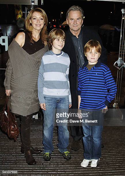 Actors Trevor Eve and Sharon Maughan with family arrive at the World Premiere of "Harry Potter And The Goblet Of Fire" at the Odeon Leicester Square...