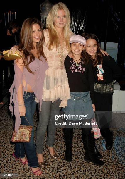 Marissa Montgomery and guests Sara-Ella Ozbek and Scarlett Leslie attend the party for the World Premiere of "Harry Potter And The Goblet Of Fire",...