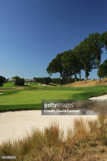 The 210 yard par 3, 17th hole on the Black Course at Bethpage Sate Park venue for the 2009 US Open, on September 21, 2005 in Farmingdale, New York,...