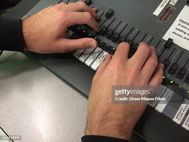 lighting board - dimmer switch stock pictures, royalty-free photos & images