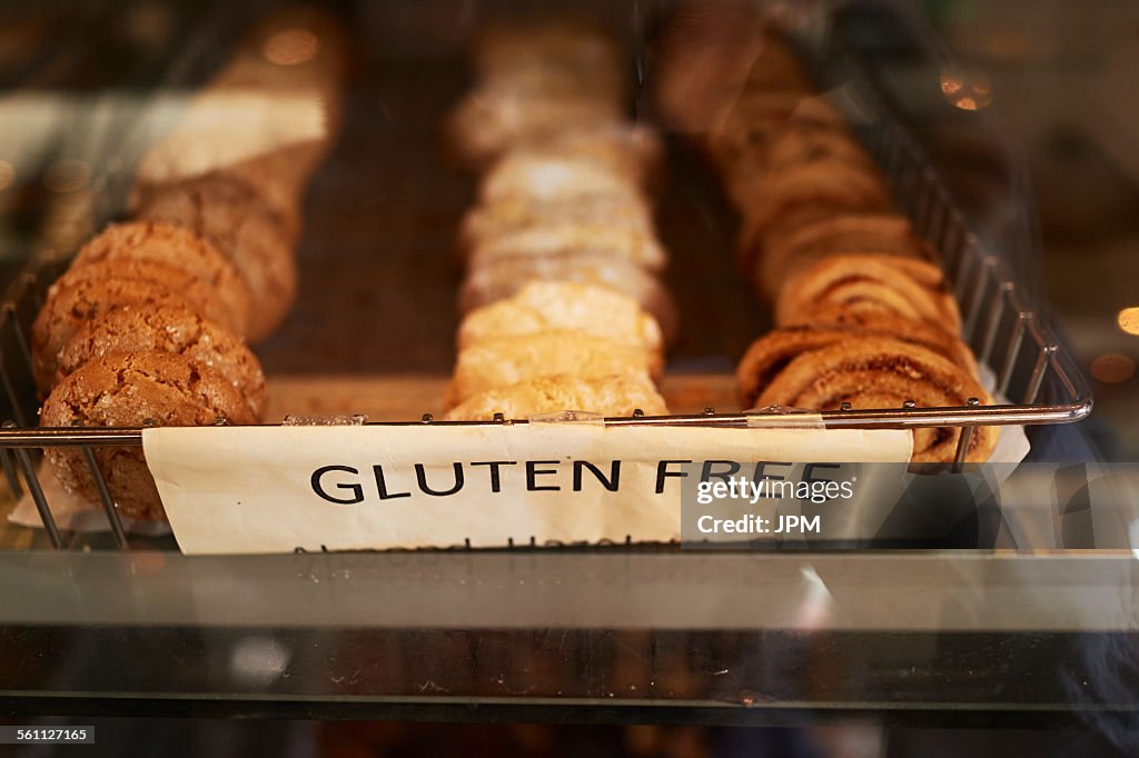 Tray of gluten free pastries
