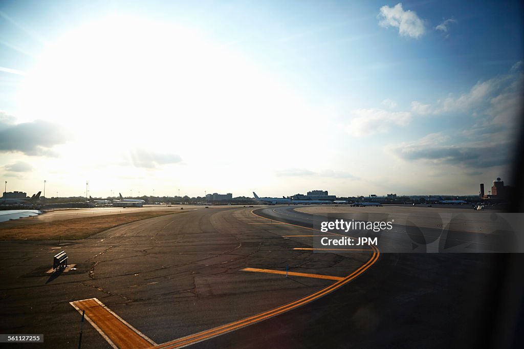 Airport tarmac, Brooklyn, New York, USA