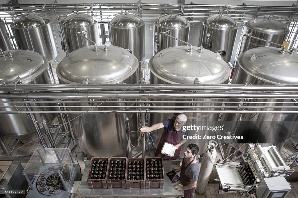 Brewers in brewery