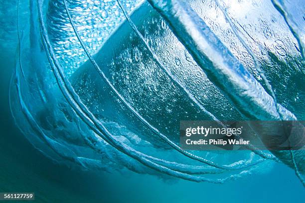 wave rings, underwater view, hawaii - underwater texture stock pictures, royalty-free photos & images