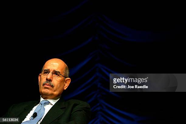 International Atomic Energy Agency Director General Mohamed ElBaradei during the Carnegie Endowment for International Peace International...
