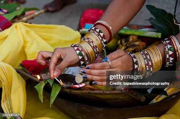 chhath rituals - chhath festival - fotografias e filmes do acervo