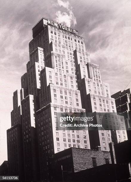 The New Yorker Hotel, New York whose design reflects the zoning laws introduced in the city, mid 1930s.
