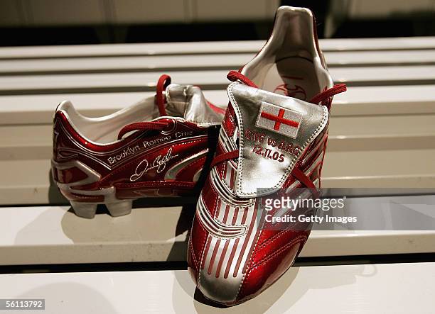 General view taken during the Adidas press launch of the new Predator Football boot on November 7, 2005 in Las Rozas, Madrid.