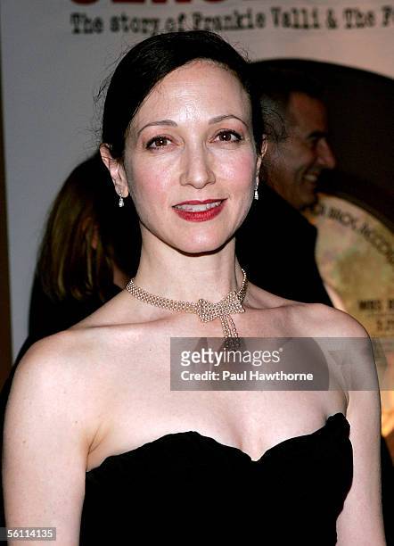 Actress Bebe Neuwirth attends the play opening night of "Jersey Boys" after party at the Marriott Marquis November 6, 2005 in New York City.