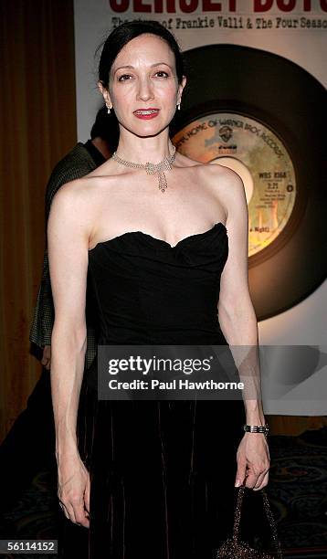 Actress Bebe Neuwirth attends the play opening night of "Jersey Boys" after party at the Marriott Marquis November 6, 2005 in New York City.