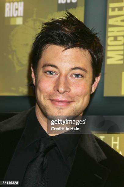 Duncan James attends the Music Industry Trust Awards 2005 on November 7, 2005 in London, England. Michael Parkinson is the 2005 recipient of the...