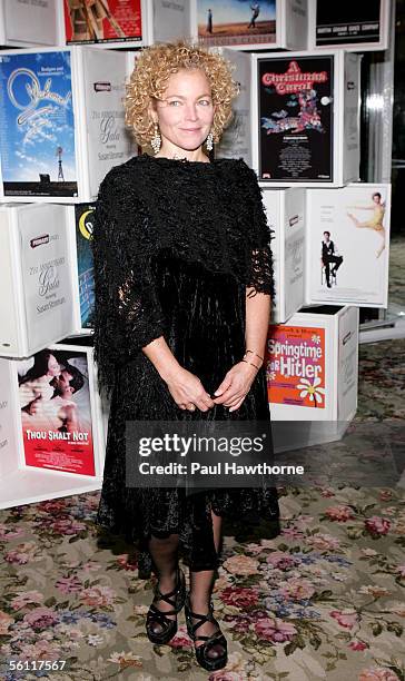 Actress Amy Irving attends the Primary Stages Gala benefit dinner honoring Tony Award winning director/choreographer Susan Stroman at Tavern on the...