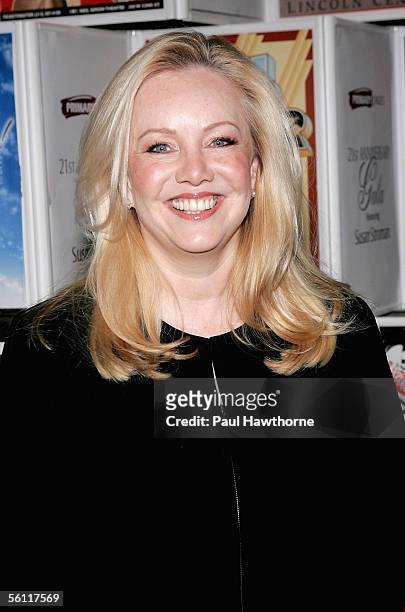 Tony Award winning director/choreographer Susan Stroman poses for photographs at the Primary Stages Gala benefit dinner honoring Stroman at Tavern on...