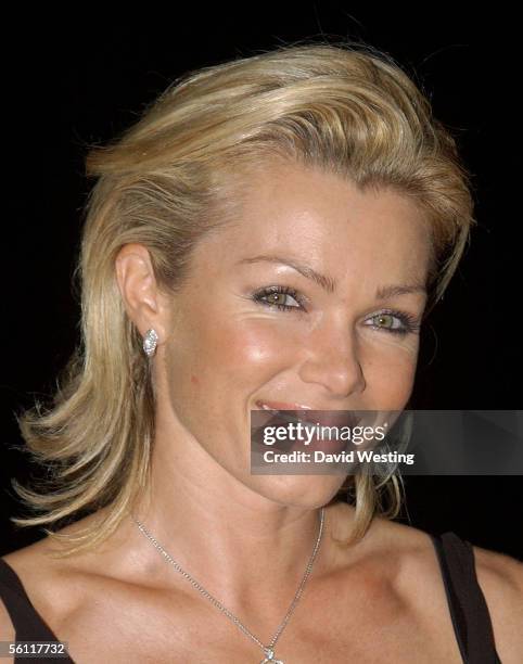 Nell McAndrew arrives at the aftershow party following the UK premiere of "In Her Shoes," at the Grosvenor House Hotel November 7, 2005 in London,...