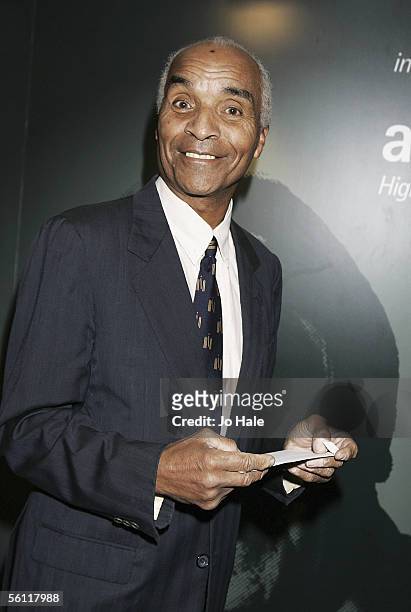 Actor Kenny Lynch attends the Music Industry Trust Awards 2005 on November 7, 2005 in London, England. Michael Parkinson is the 2005 recipient of the...