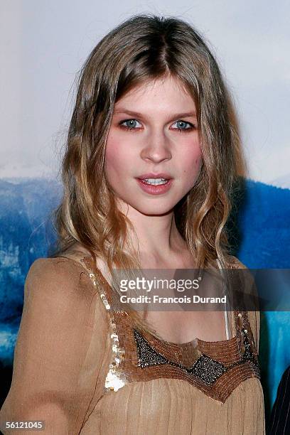 French actress Clemence Poesy arrives at the French premiere of "Harry Potter And The Goblet Of Fire? at the UGC Bercy on October 8, 2005 in Paris,...