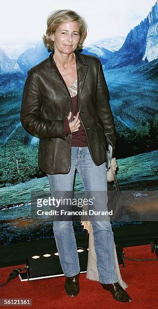 French journalist Claire Chazal arrives at the French premiere of "Harry Potter And The Goblet Of Fire? at the UGC Bercy on October 8, 2005 in Paris,...