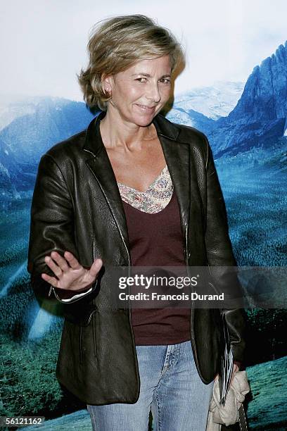 French journalist Claire Chazal arrives at the French premiere of "Harry Potter And The Goblet Of Fire? at the UGC Bercy on October 8, 2005 in Paris,...