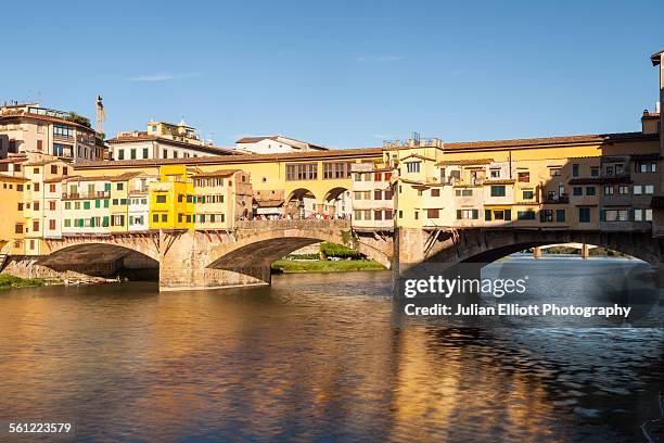 ponte vecchio in florence, italy - ponte vecchio bildbanksfoton och bilder