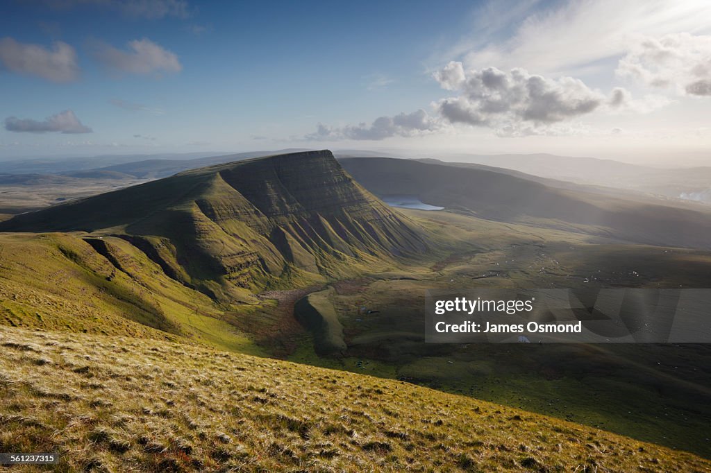 View from Fan Foel towards Picws Du