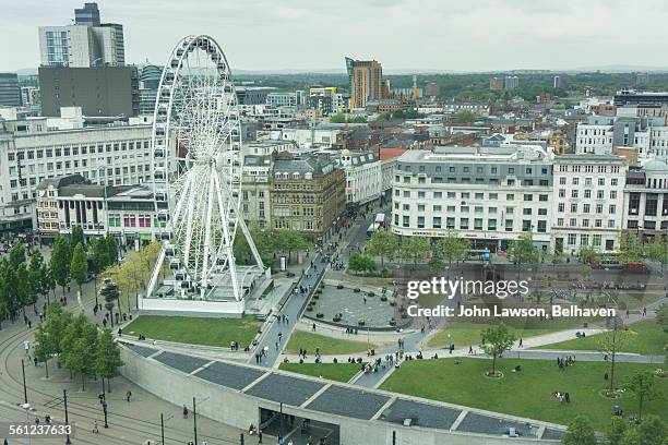 piccadilly gardens - manchester cityscape stock pictures, royalty-free photos & images