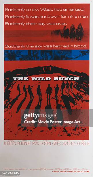 Poster for Sam Peckinpah's 1969 western 'The Wild Bunch'.