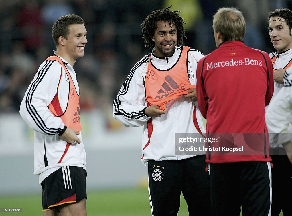 German National Football Team Press Conference and Training