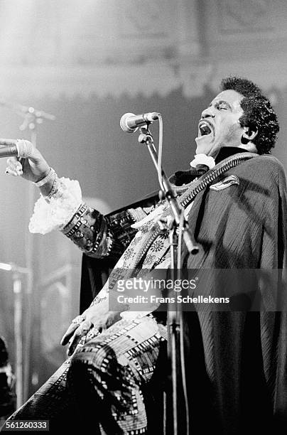 Screaming Jay Hawkins, vocals and piano, performs on November 8th 1993 at the Paradiso in Amsterdam, Netherlands.