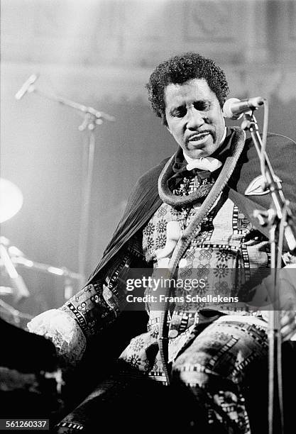 Screamin' Jay Hawkins, vocals and piano, performs at the Blues festival on May 1st 1993 in Ospel, Netherlands.